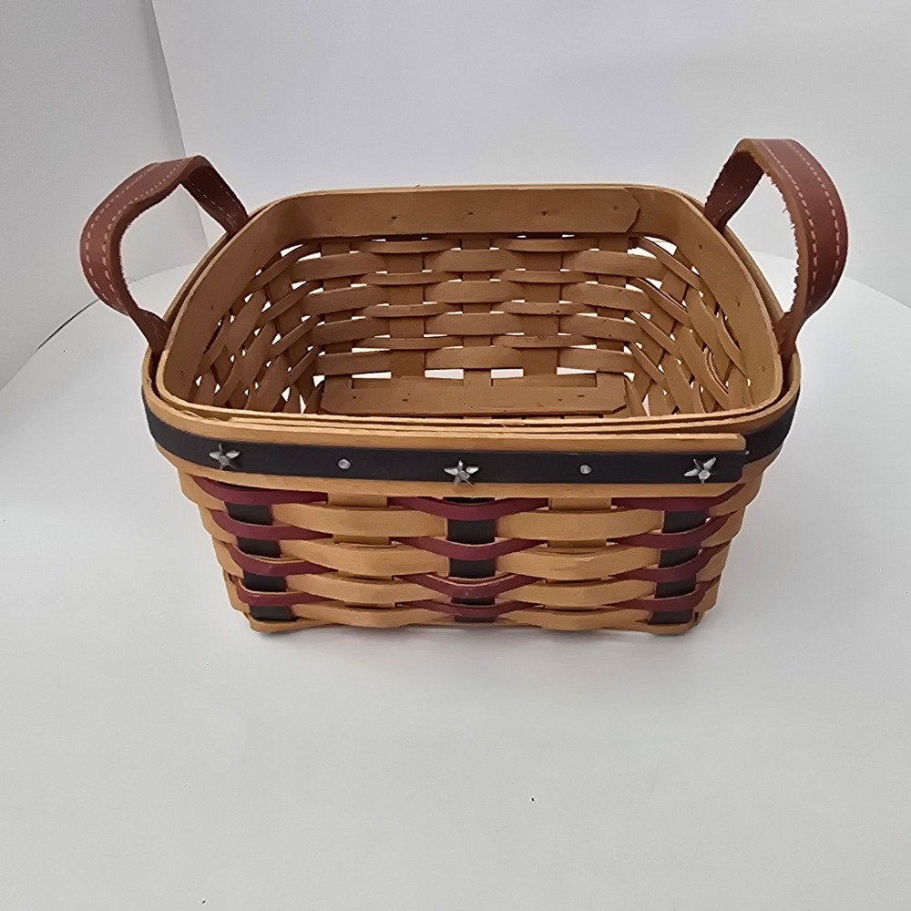 Longaberger Patriotic Proudly American 2004 Medium Berry Basket